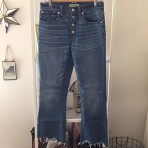 Madewell Cali Demi boot cropped jean